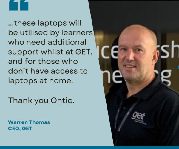 ONTIC DONATES LAPTOPS TO GLOUCESTER ENGINEERING TRAINING - Ontic News